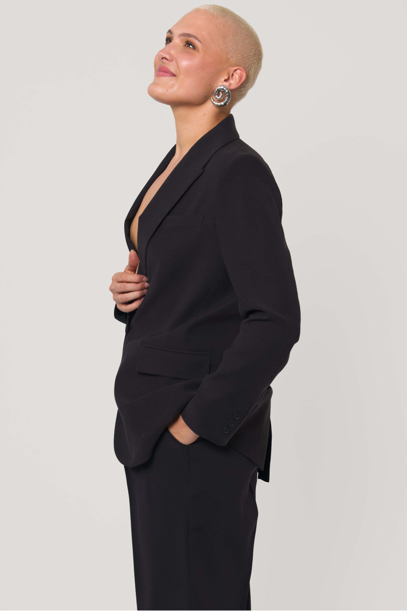 Marynarka typu oversize czarna
